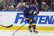 Mathew Barzal at the 2024 Honda NHL All-Star Game